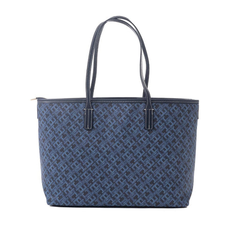 Tommy Hilfiger TH Monoplay Removable Laptop Pouch Tote - BLU - Blue