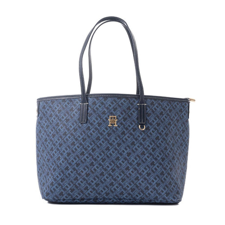 Tommy Hilfiger TH Monoplay Removable Laptop Pouch Tote - BLU - Blue