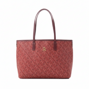 Tommy Hilfiger TH Monoplay Removable Laptop Pouch Tote - RED - Red