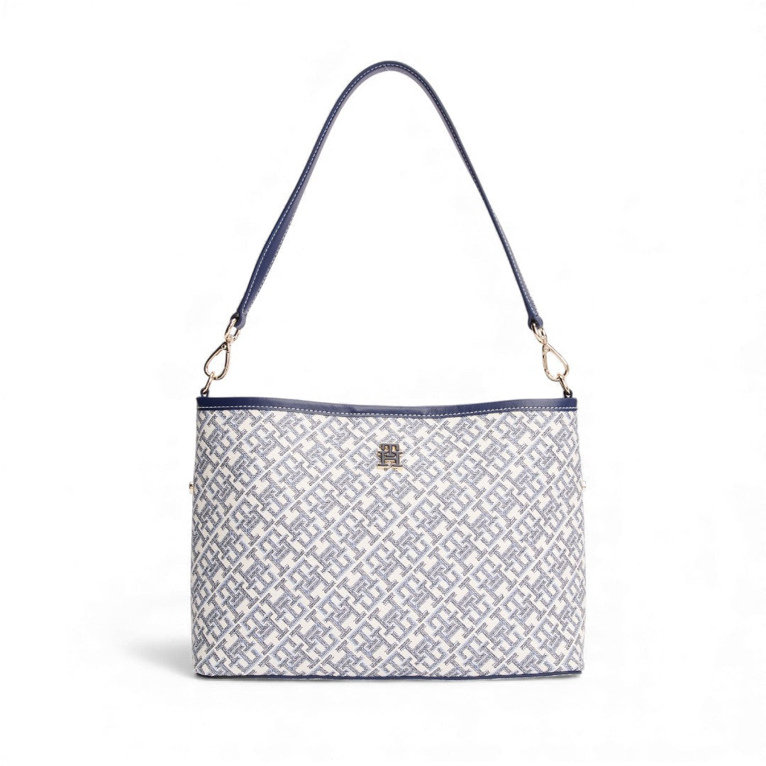 Tommy Hilfiger TH Monoplay Smooth Shoulder Bag - NVY - Navy