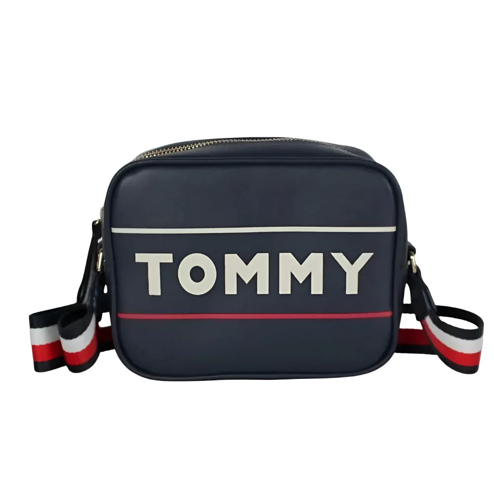 Tommy Hilfiger TH Patent Crossover Camera Bag Women - NAVY - Tommy Navy