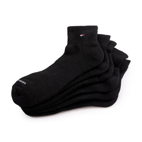 Tommy Hilfiger TH Quarter Top Socks 3-Pack - BLK - 3 Pairs / Black / OS