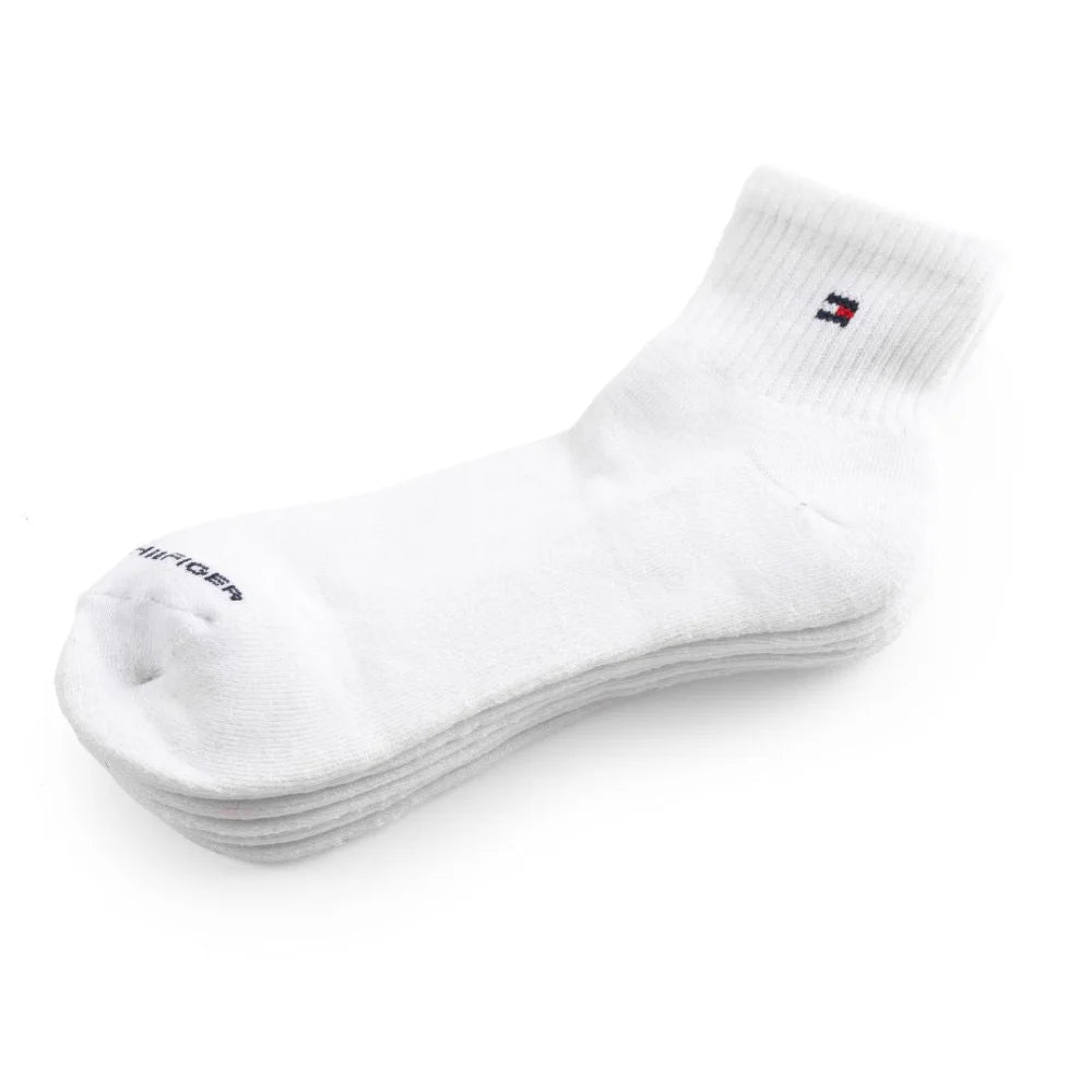 Tommy Hilfiger TH Quarter Top Socks 3-Pack - WHT - 3 Pairs / White / OS