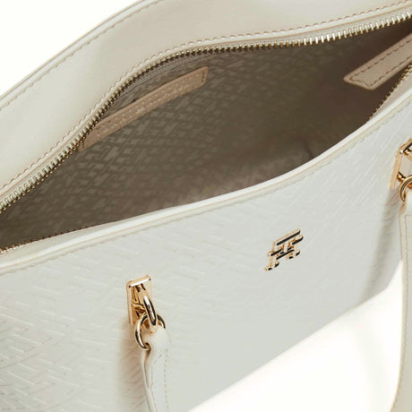 Tommy Hilfiger Th Refined Mini Tote Mono AW0AW16002-CRM - Cream