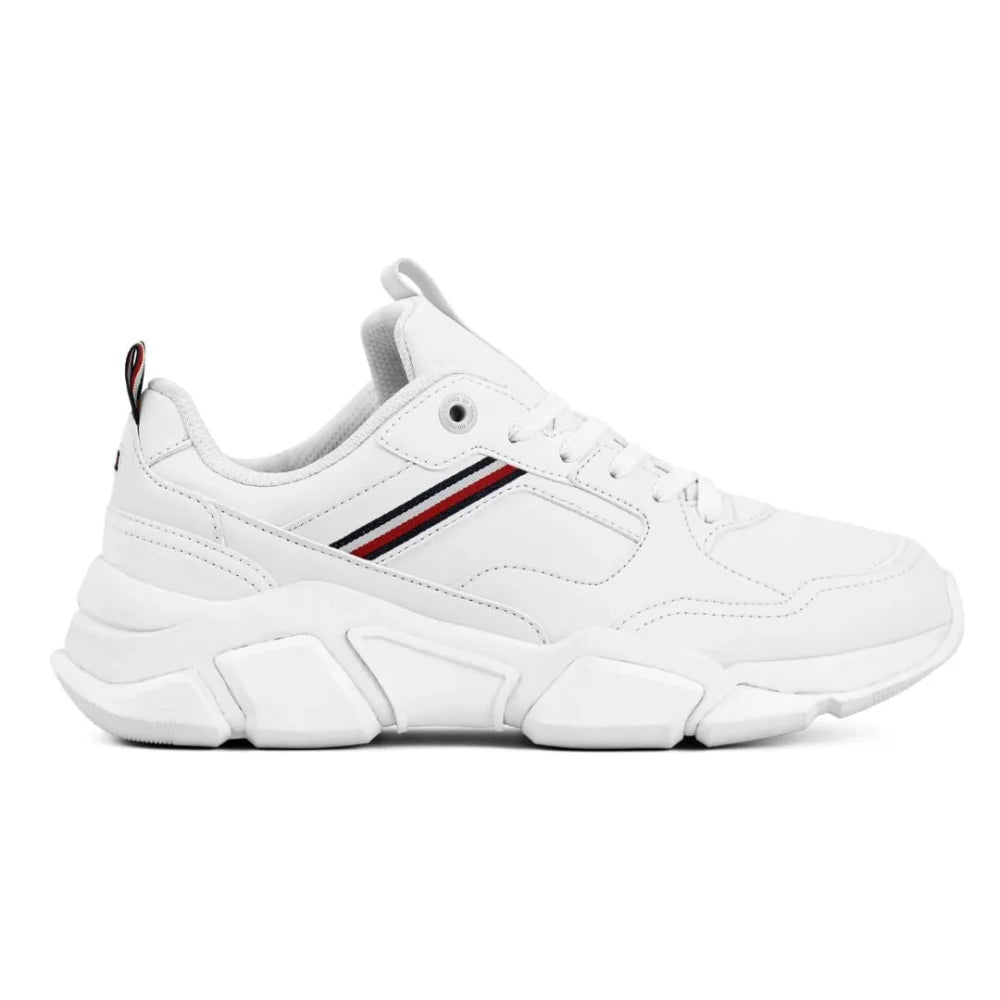 Tommy Hilfiger TH RWB Detail Runner WMN LTHR - WHT - White / 36 / M