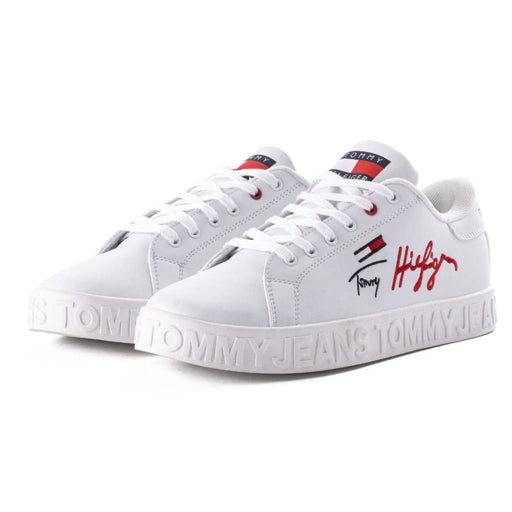 Tommy Hilfiger TH Signature Cupsole Sneaker FW0FW05224-WHT - White / 40 - Shoes