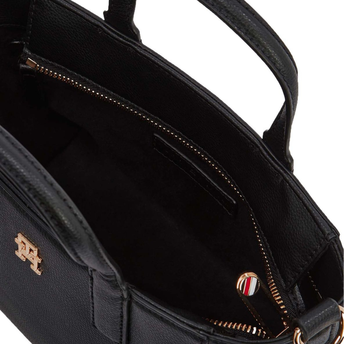 Tommy Hilfiger TH Soft Logo Strap Tote Women - BLK - Black