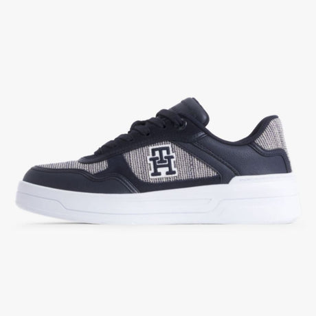 Tommy Hilfiger TH Woven Basket Sneaker Women FW0FW07289-NVYGRY - Shoes