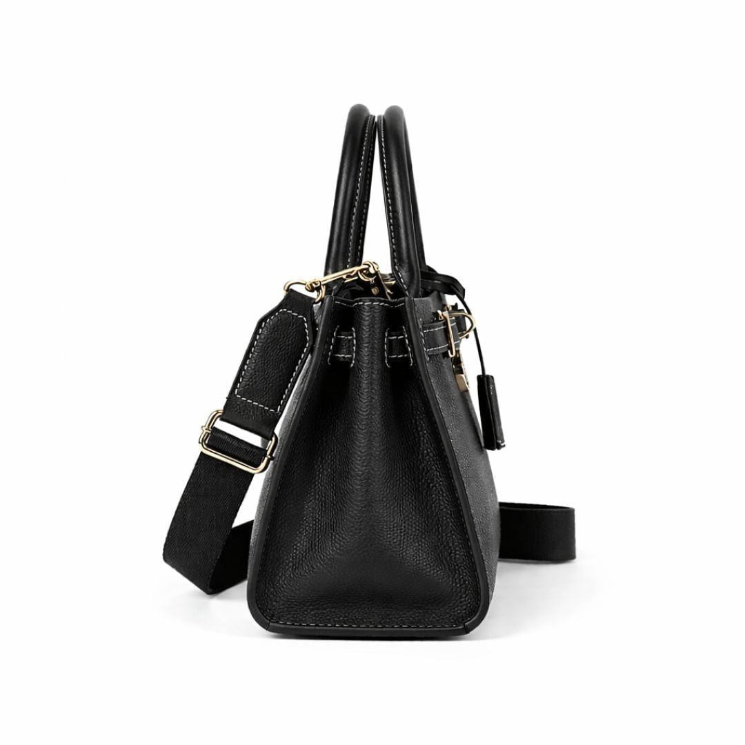 Tommy Hilfiger The American Icon Leather Tote Bag - BLK - Black
