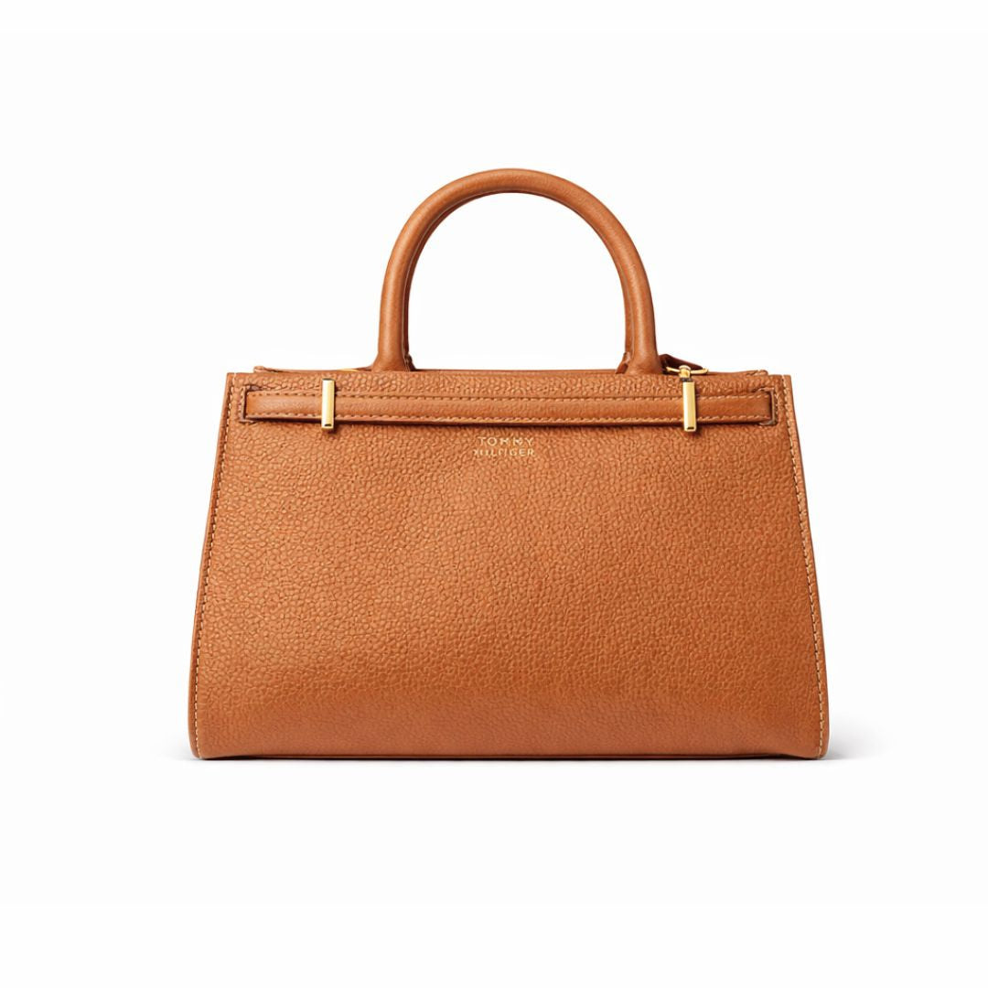 Tommy Hilfiger The American Icon Leather Tote Bag - TAN - Tan