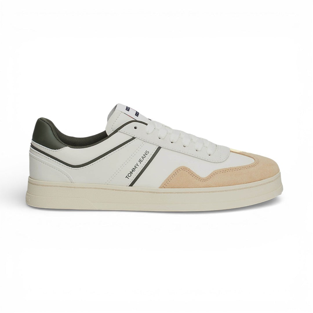 Tommy Hilfiger The Greenwich Leather Trainer Men EM0EM01462-WHTOLV