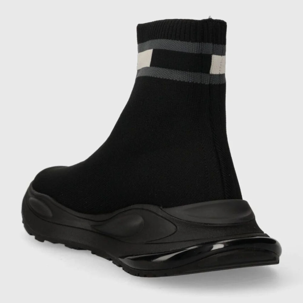 Tommy Hilfiger TJM Knitted Mid Cut Sneaker Men EM0EM01202 - BLK - Shoes