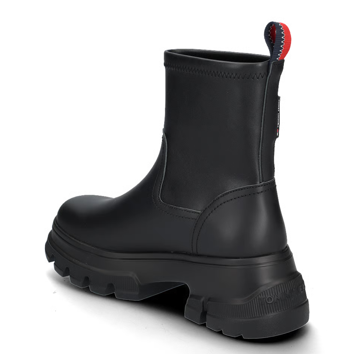 Tommy Hilfiger TJW CHUNKY CHELSEA BOOT MIX MAT - BLK