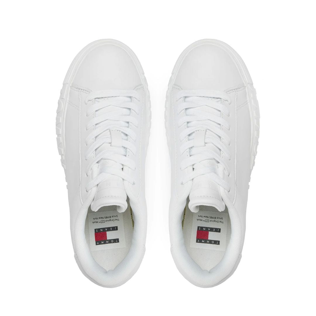 Tommy Hilfiger Tjw Leather Cupsole Ess Sneakers EN0EN02507-WHT