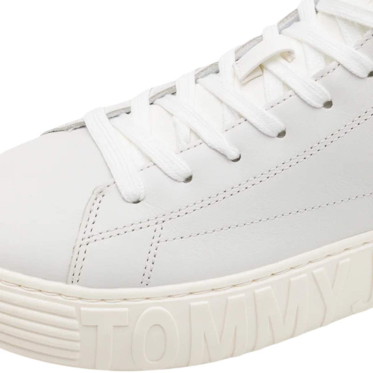 Tommy Hilfiger Tjw New Cupsole Leather Mc Sneakers Women - WHT - White / 40