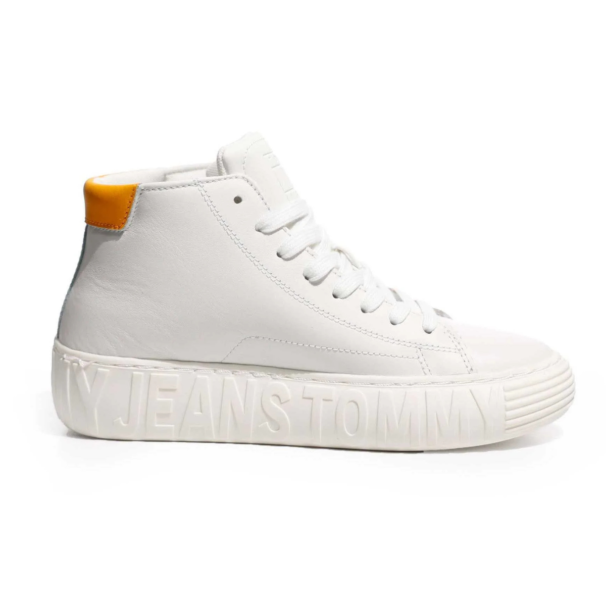 Tommy Hilfiger Tjw New Cupsole Leather Mc Sneakers Women - WHT - White / 40