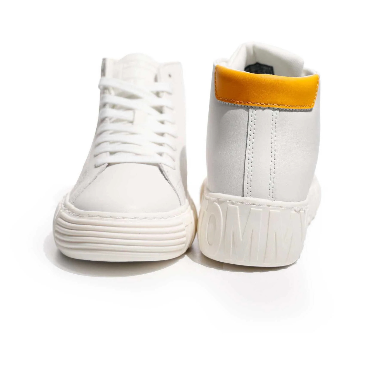 Tommy Hilfiger Tjw New Cupsole Leather Mc Sneakers Women - WHT - White / 40