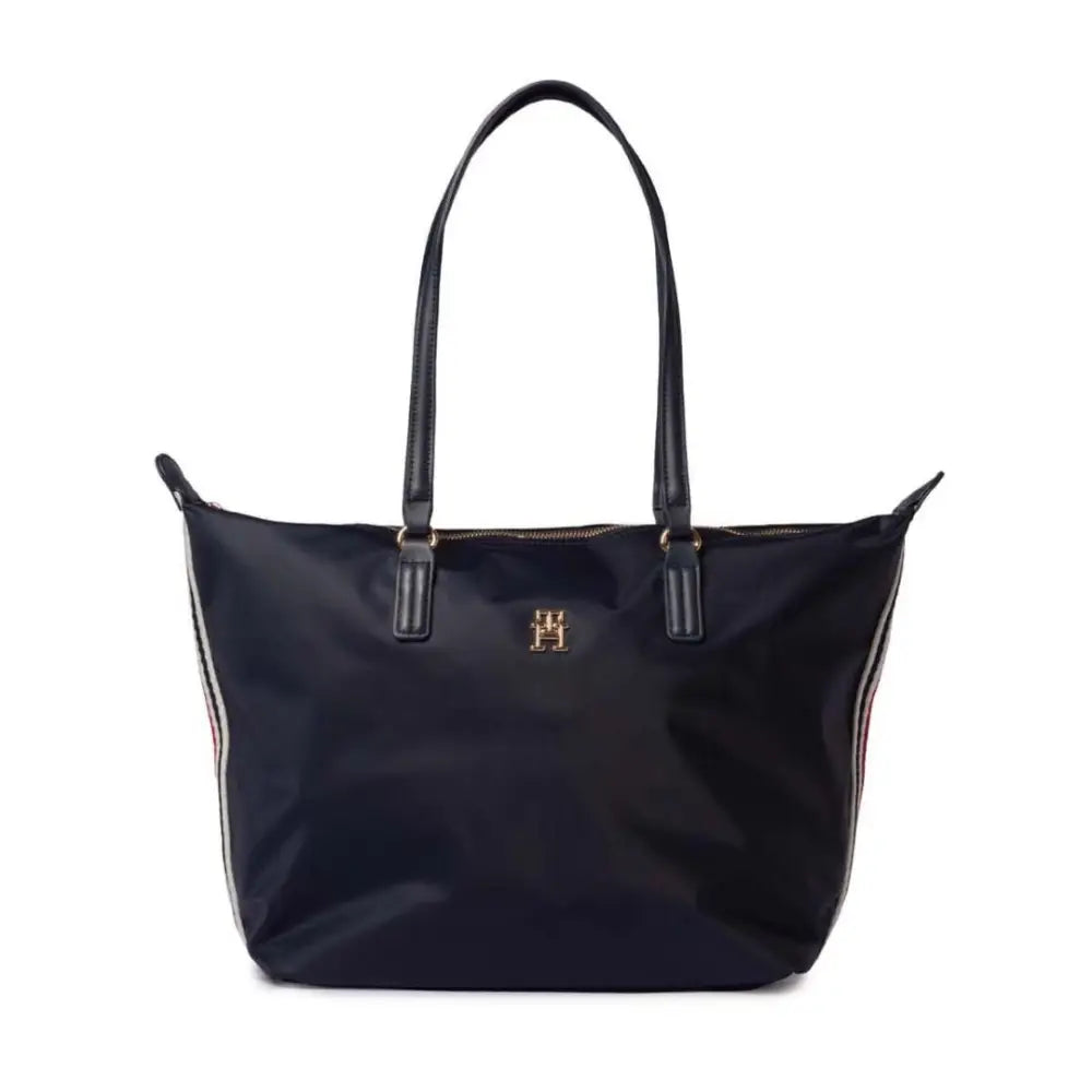 Tommy Hilfiger Tote shopper bag with monogram Women - Black - Bags