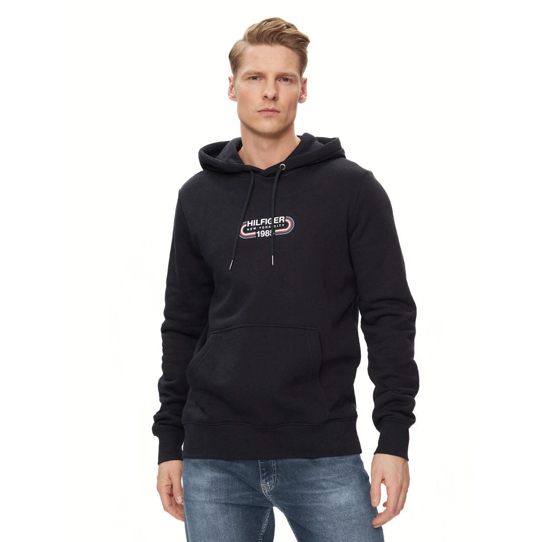 Tommy Hilfiger Track Graphic Hoodie Men MW0MW34445-BLK