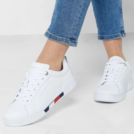 Tommy Hilfiger Tricolor Insert Sneaker Women - WHT - Shoes