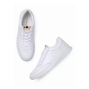 Tommy Hilfiger VACHETTA Leather Men Sneakers - WHT