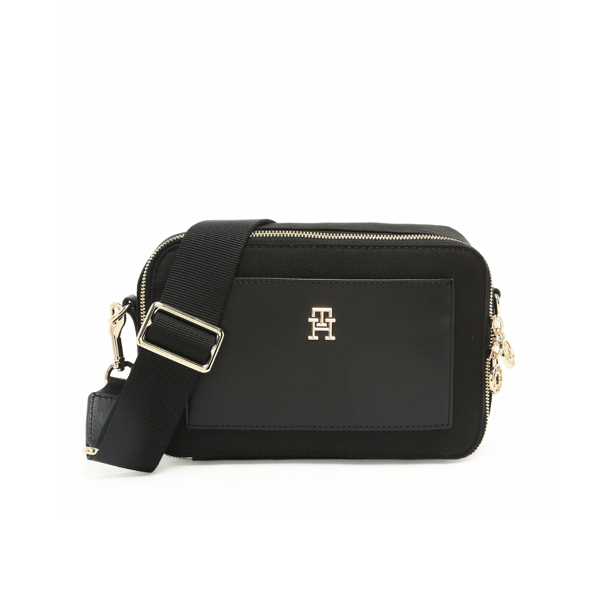 Tommy Hilfiger Women’s Adjustable Handle Crossbody Bag - BLK - Black