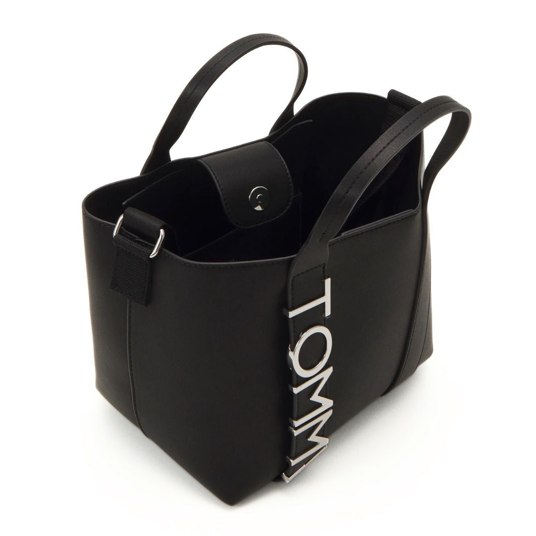Tommy Jeans City Bold Mini Tote Bag Black – - Main Image