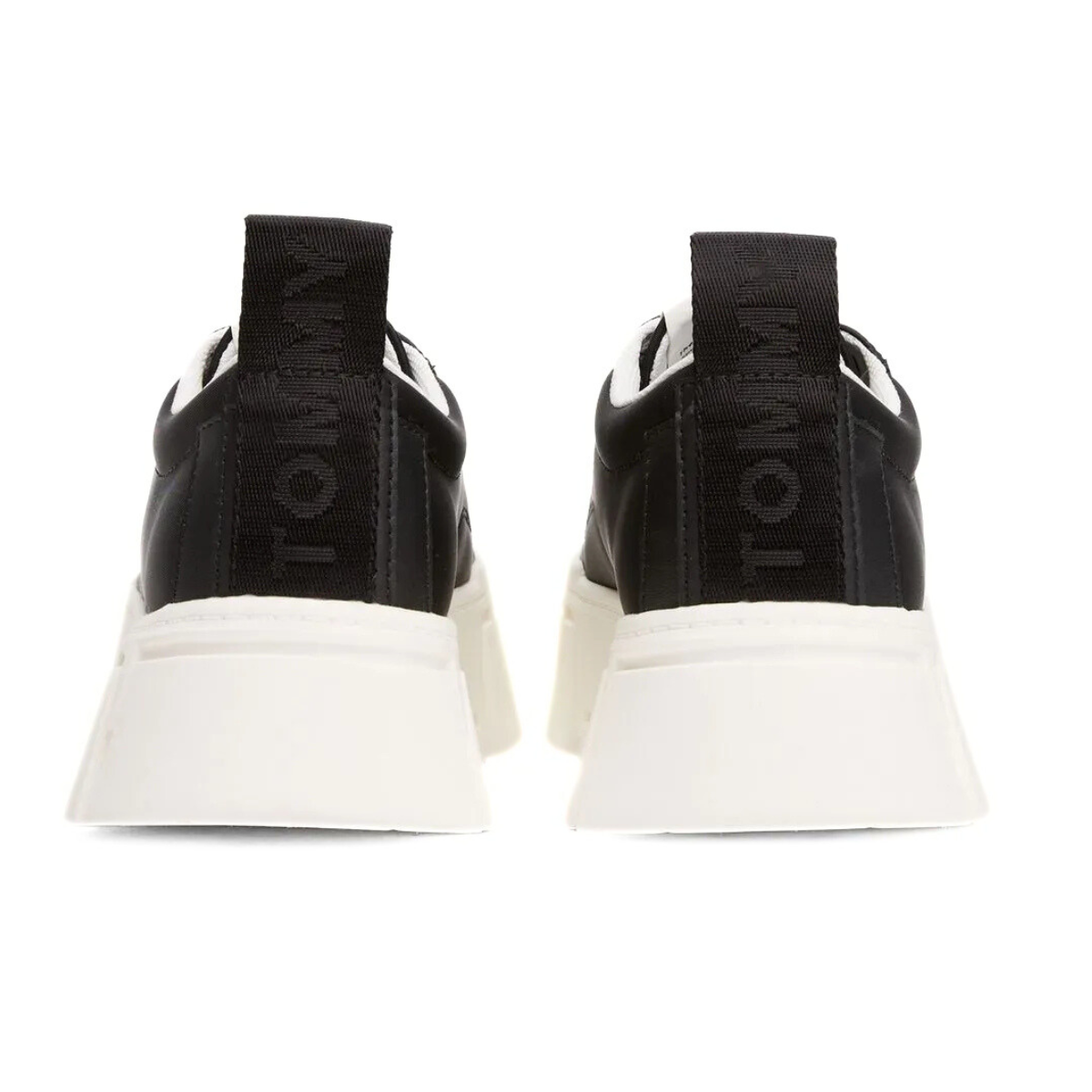 Tommy Jeans Cleat Platform Trainers With Leather - BLK