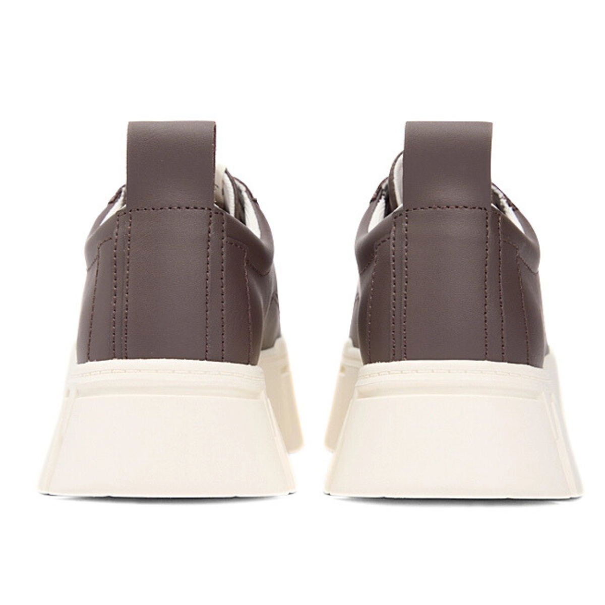 Tommy Jeans Cleat Platform Trainers With Leather - BRN