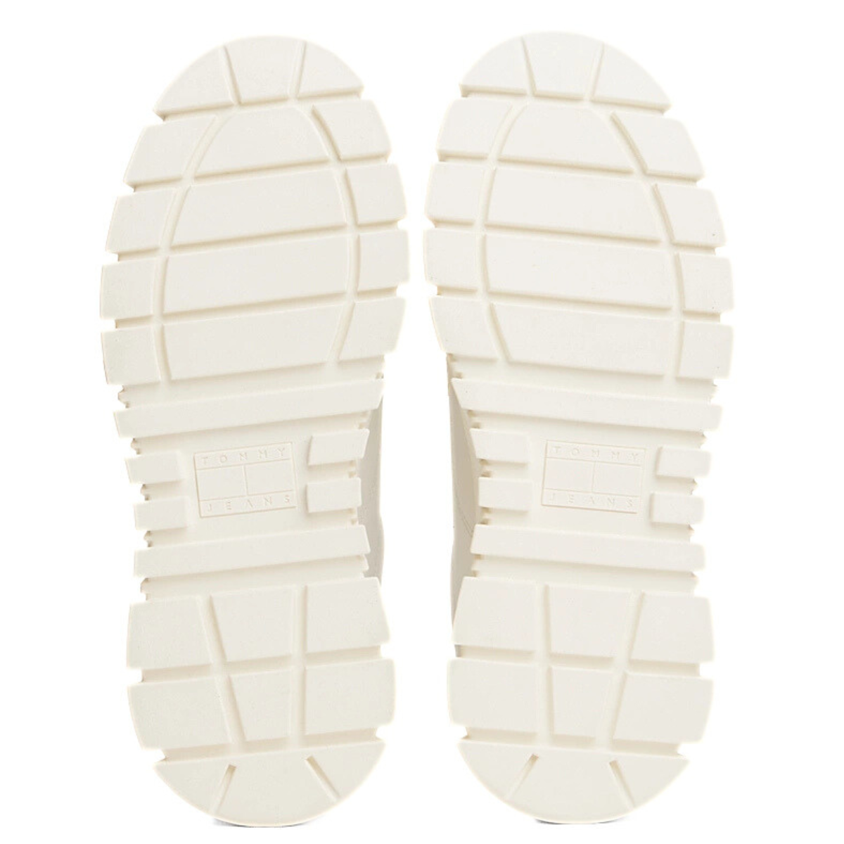 Tommy Jeans Cleat Platform Trainers With Leather - WHT