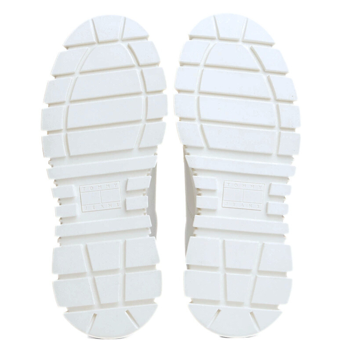 Tommy Jeans Cleat Platform Trainers With Leather - WHT