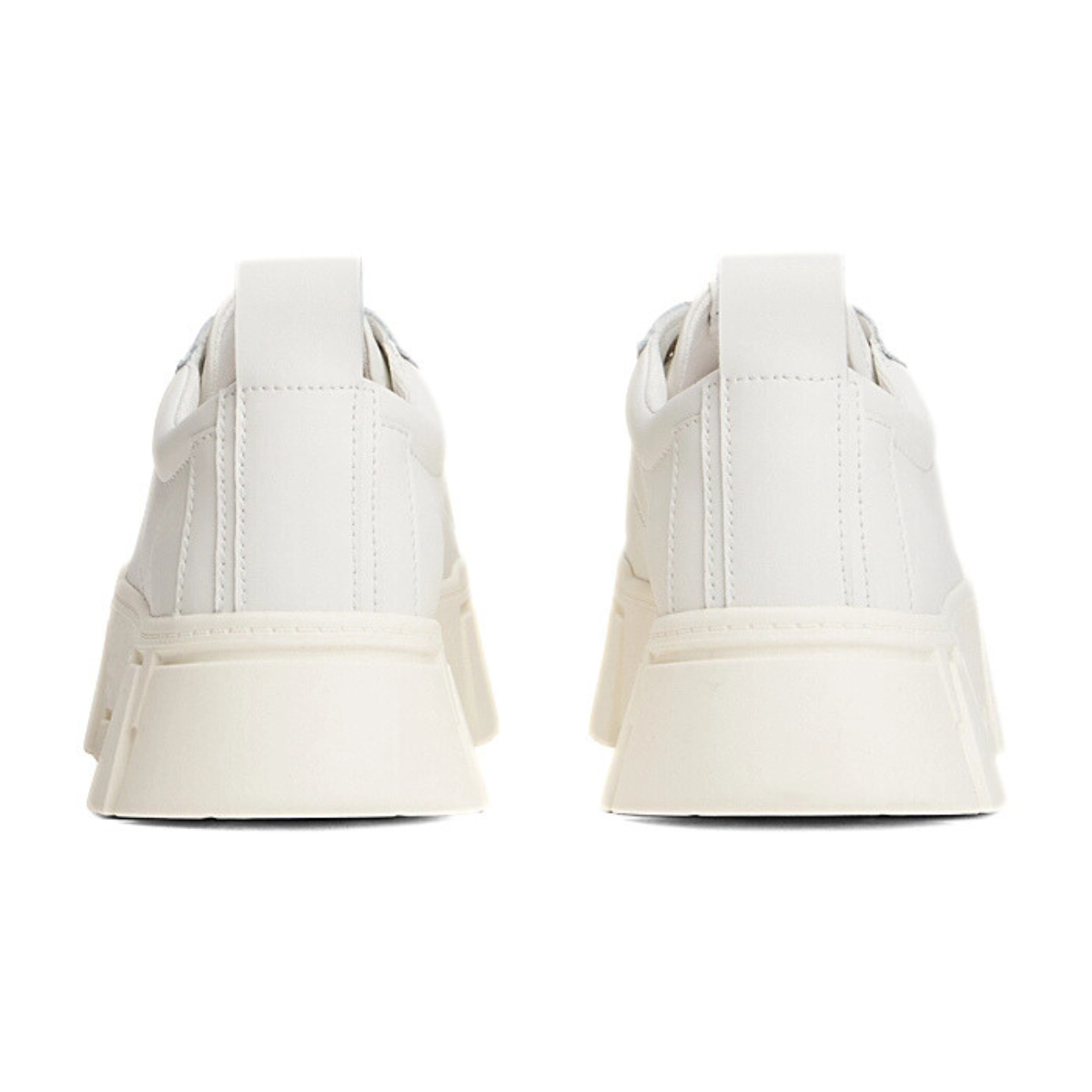 Tommy Jeans Cleat Platform Trainers With Leather - WHT