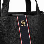 Tommy Jeans TH Monogram Satchel Handbag women - BLK - Black