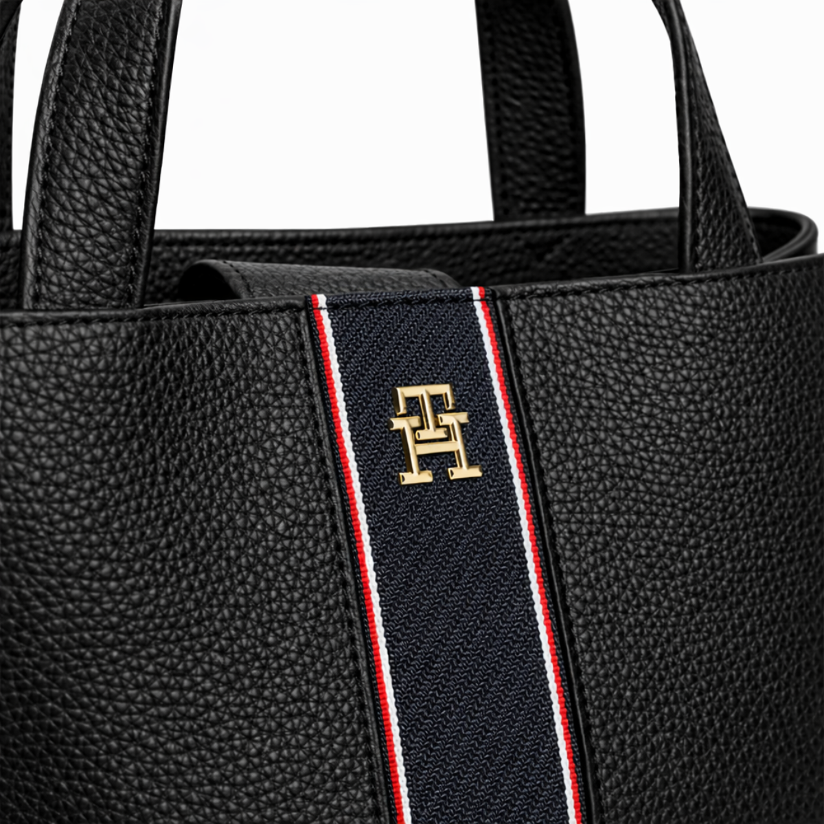 Tommy Jeans TH Monogram Satchel Handbag women - BLK - Black