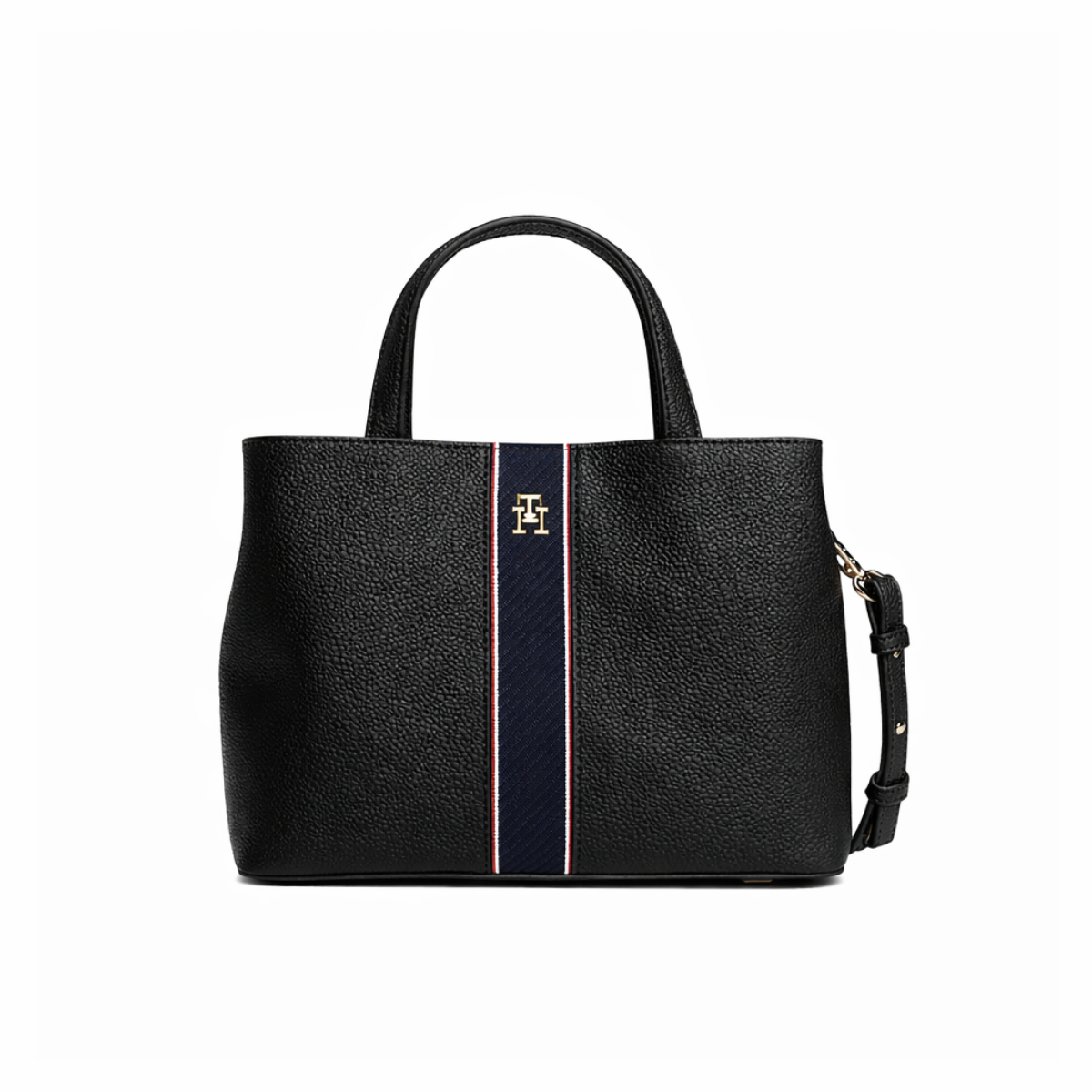 Tommy Jeans TH Monogram Satchel Handbag women - BLK - Black