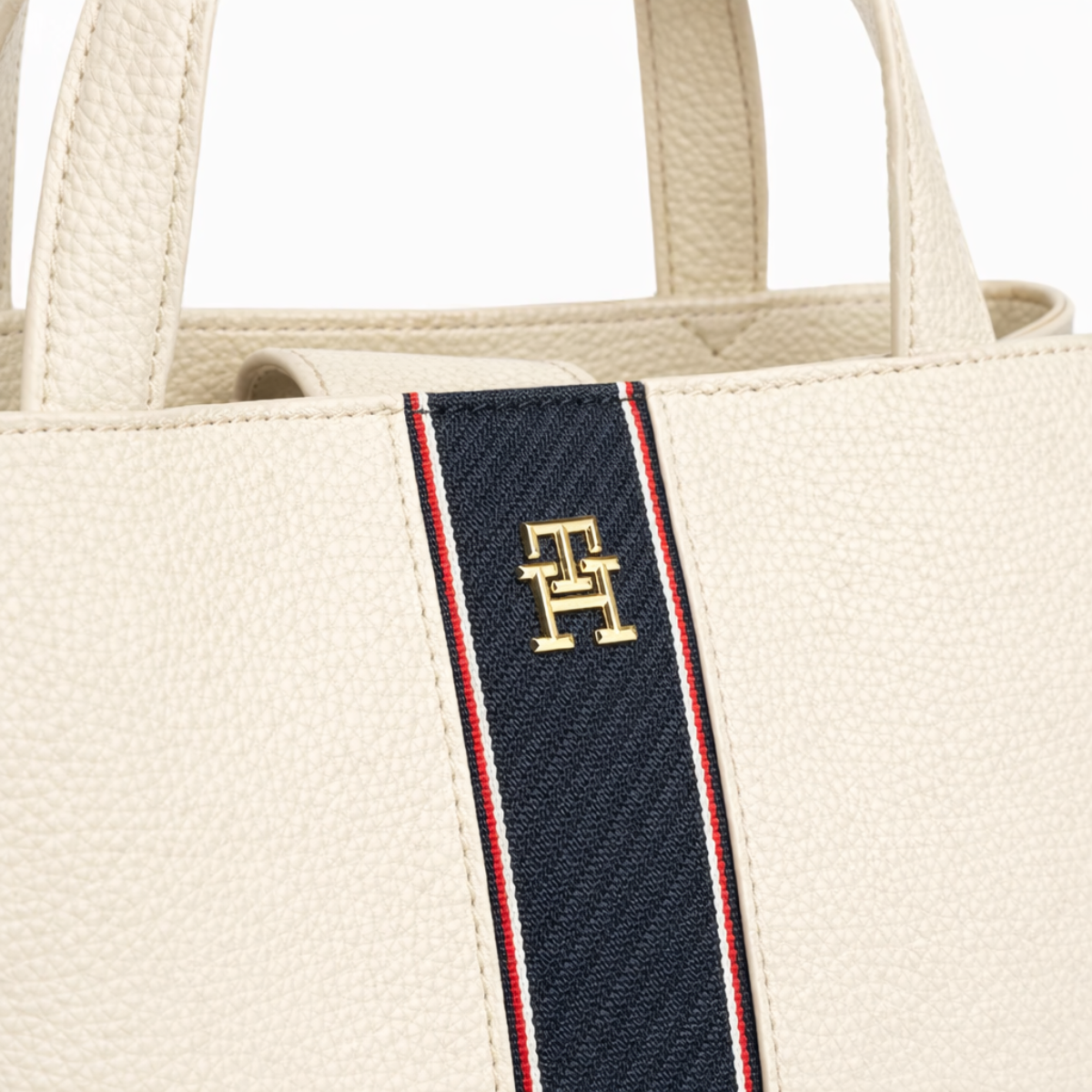 Tommy Jeans TH Monogram Satchel Handbag women - CRM - Cream