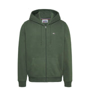 Tommy Jeans TJM Fleece Zip Thru Hoody Men DM0DM09592-GRN - Green / S