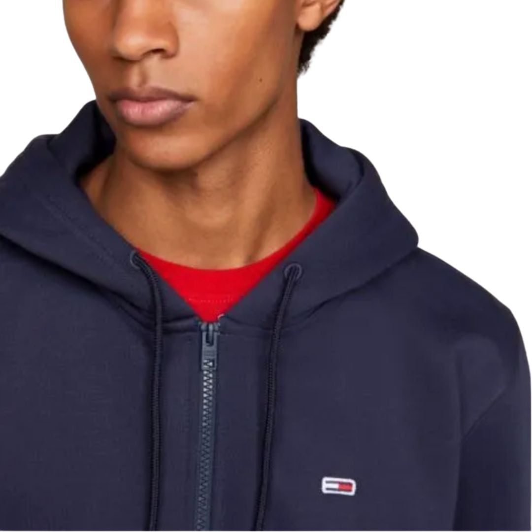 Tommy Jeans TJM Fleece Zip Thru Hoody Men DM0DM09592-NVY