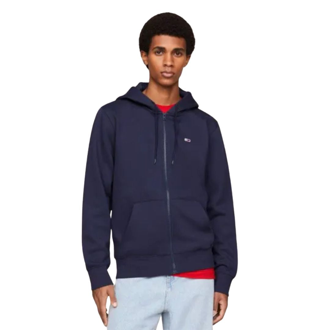 Tommy Jeans TJM Fleece Zip Thru Hoody Men DM0DM09592-NVY