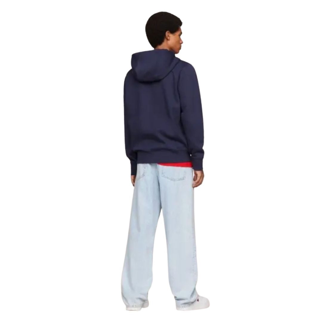 Tommy Jeans TJM Fleece Zip Thru Hoody Men DM0DM09592-NVY