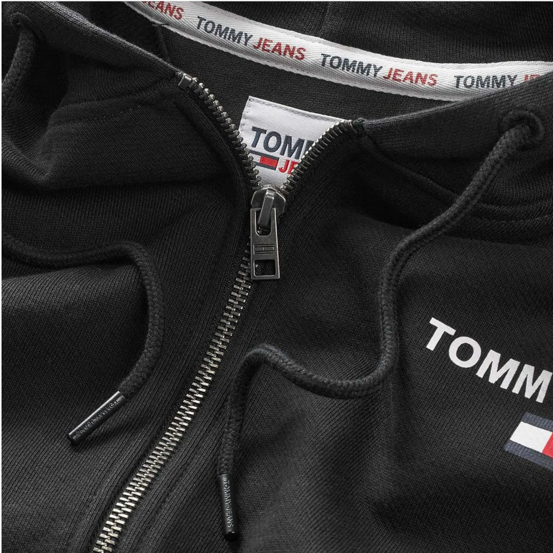 Tommy Jeans TJM Reg Entry Zip-Thru Hoodie DM0DM17783-BLK