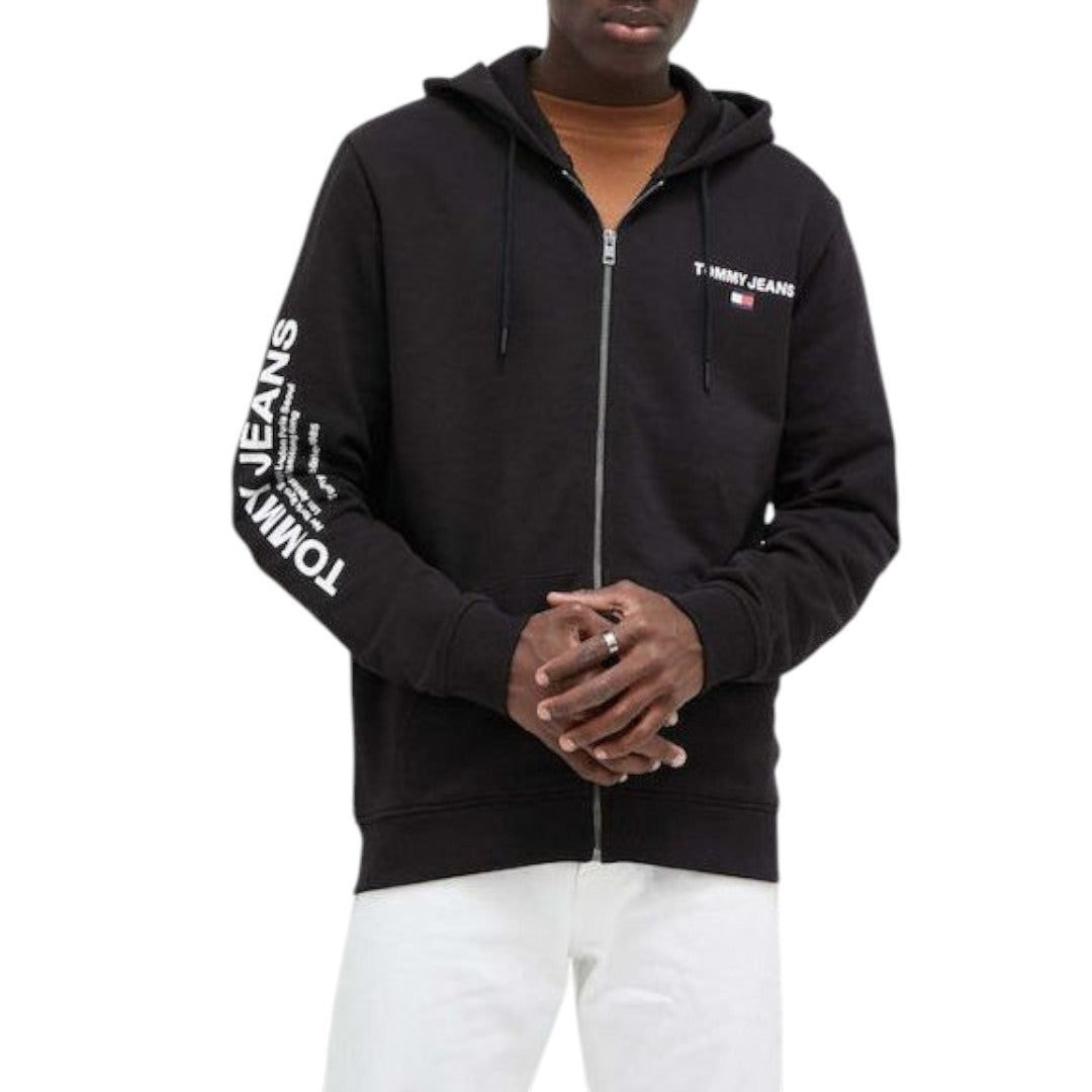 Tommy Jeans TJM Reg Entry Zip-Thru Hoodie DM0DM17783-BLK