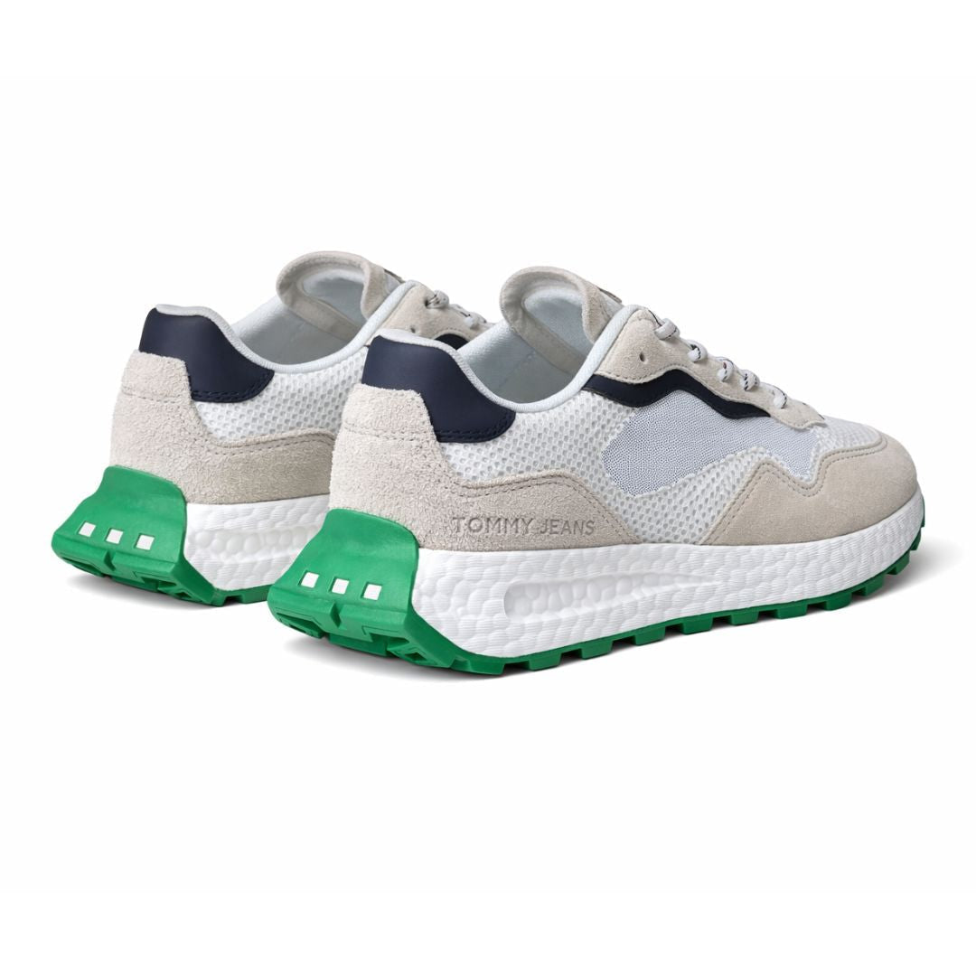 Tommy Jeans TJM Runner Mix Material EM0EM01259-WHTGRN