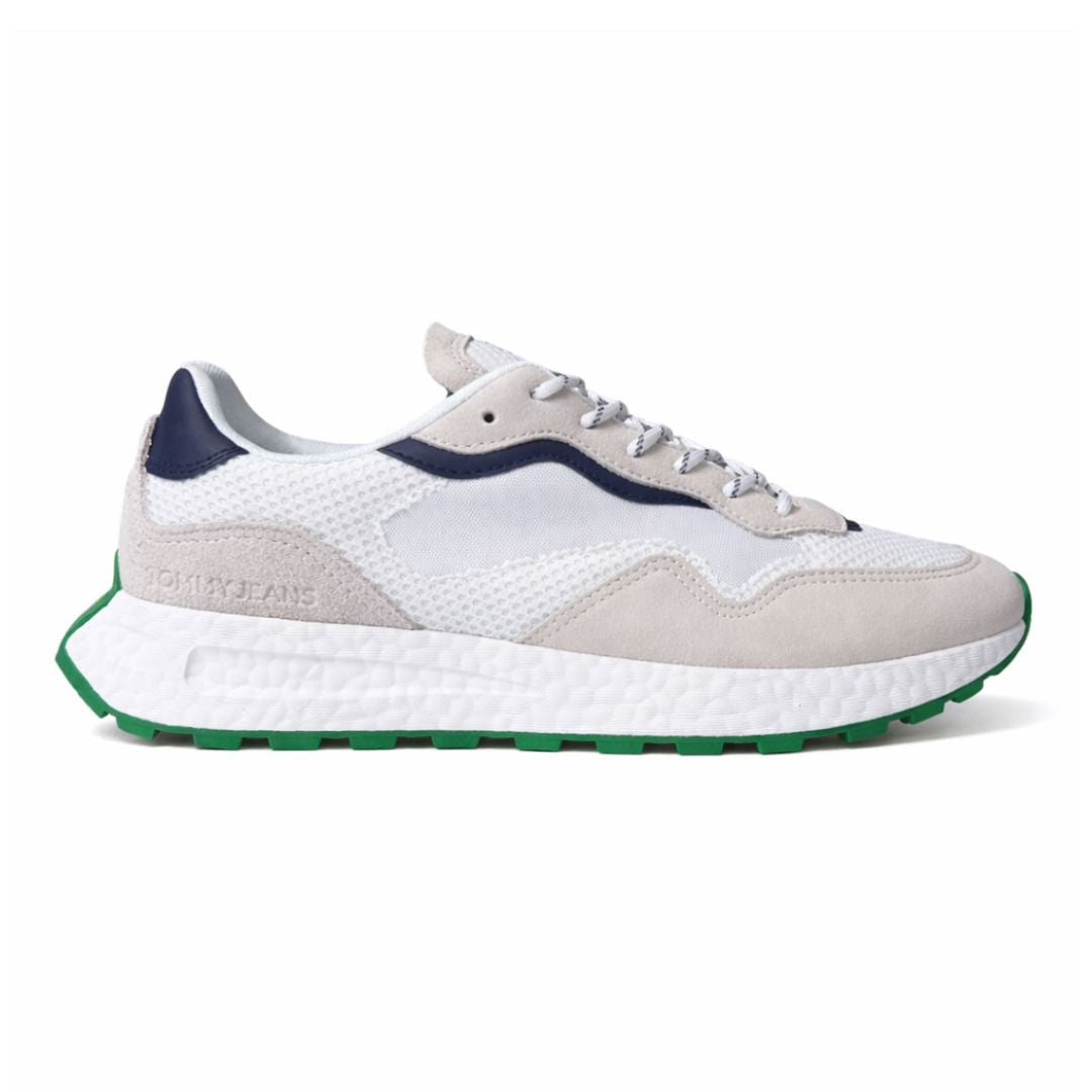 Tommy Jeans TJM Runner Mix Material EM0EM01259-WHTGRN