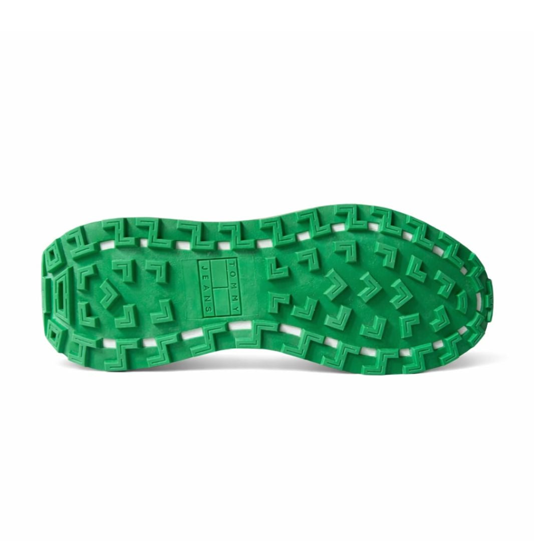 Tommy Jeans TJM Runner Mix Material EM0EM01259-WHTGRN