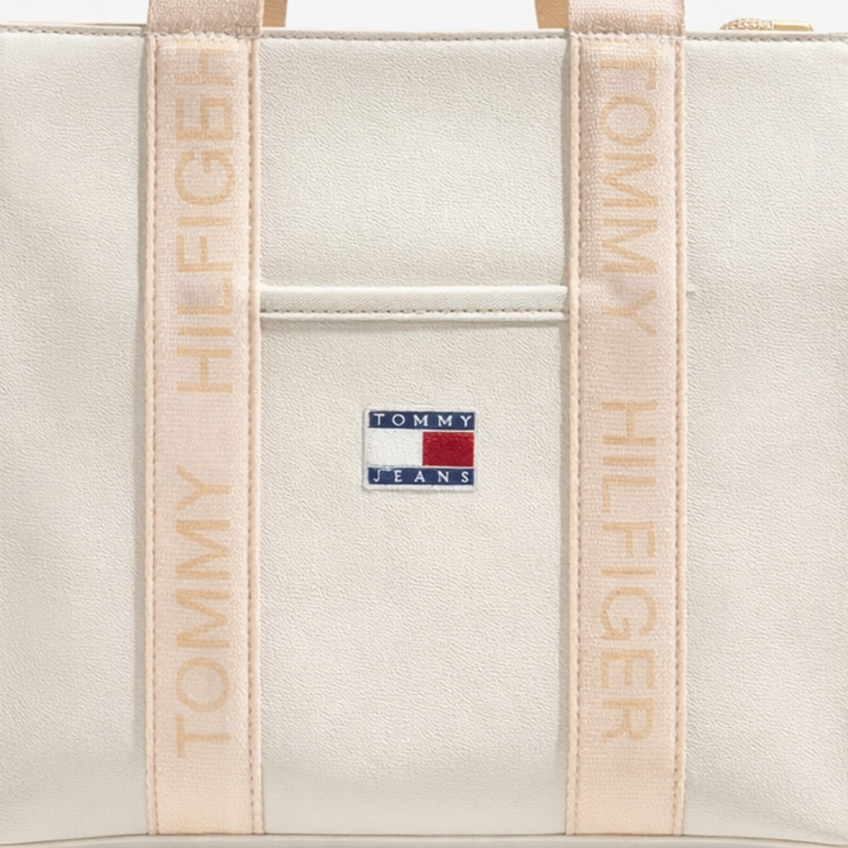 Tommy Jeans TJW ESS Daily Tote Leather Handbag women - BEG - Beige