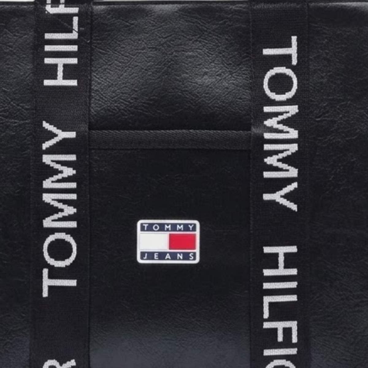 Tommy Jeans TJW ESS Daily Tote Leather Handbag women - BLK - Black