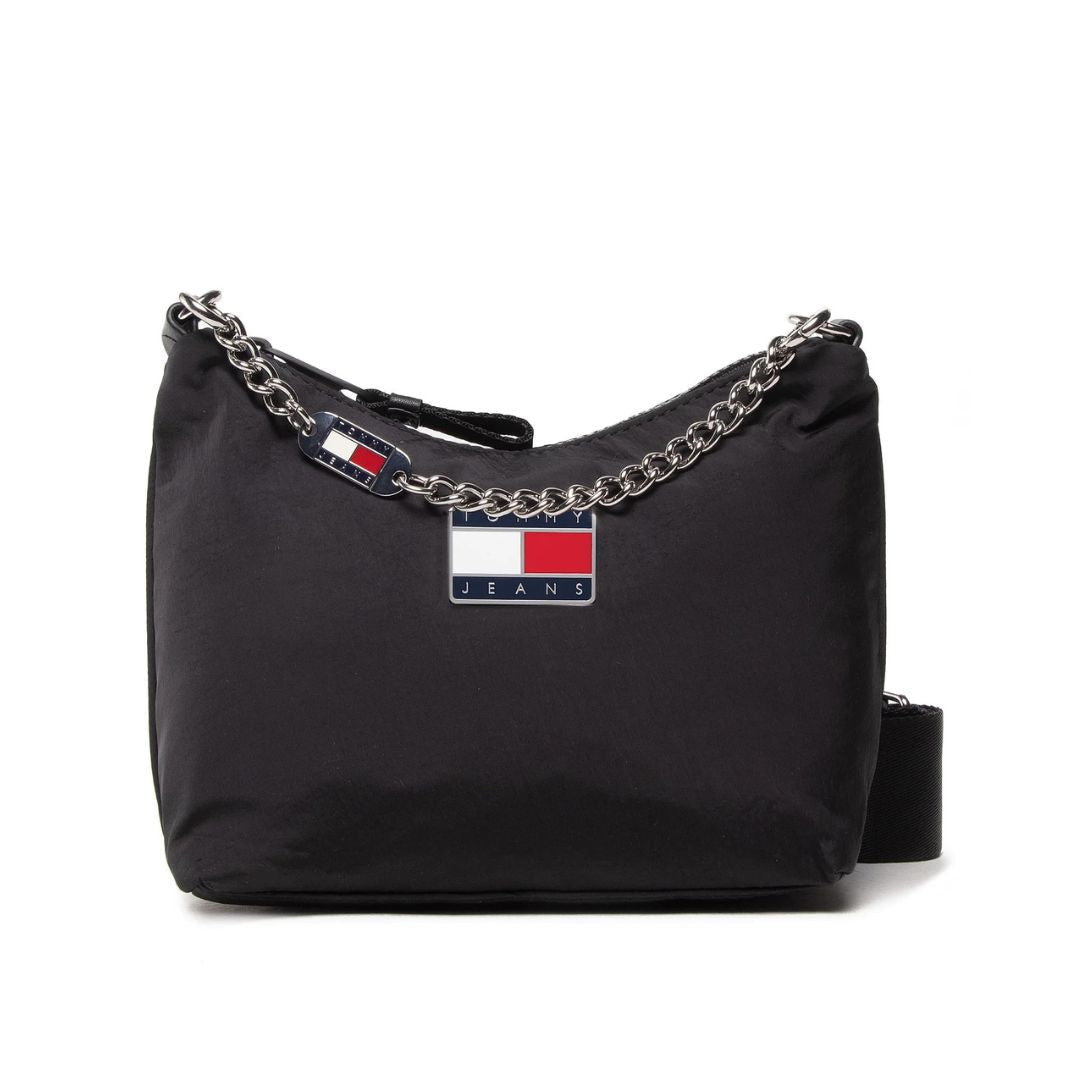 Tommy Jeans TJW Summer Nylon Shoulder Bag AW0AW11839-BLK - Black