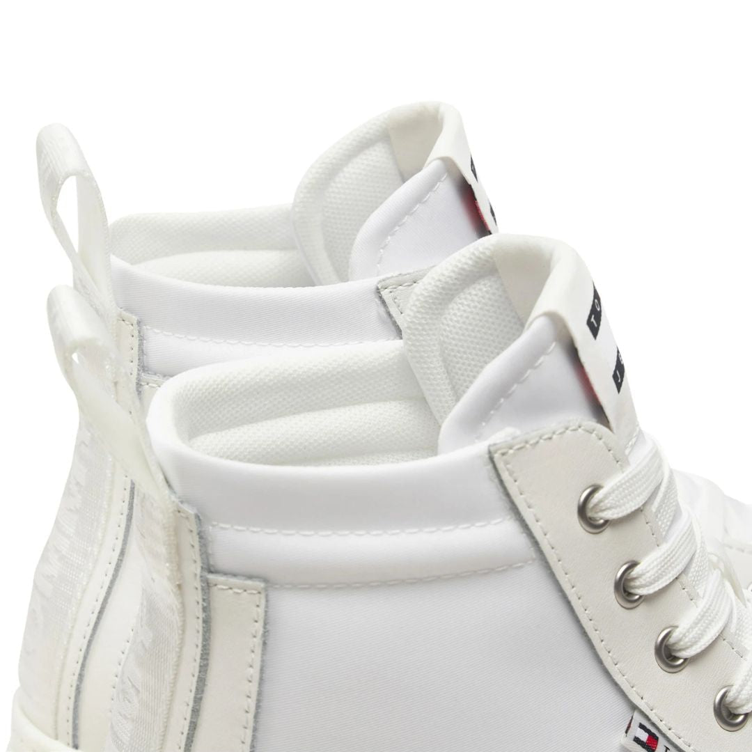 Tommy Jeans TJW Vulc Flatform Mc Mix Media Sneakers EN0EN02570-WHT