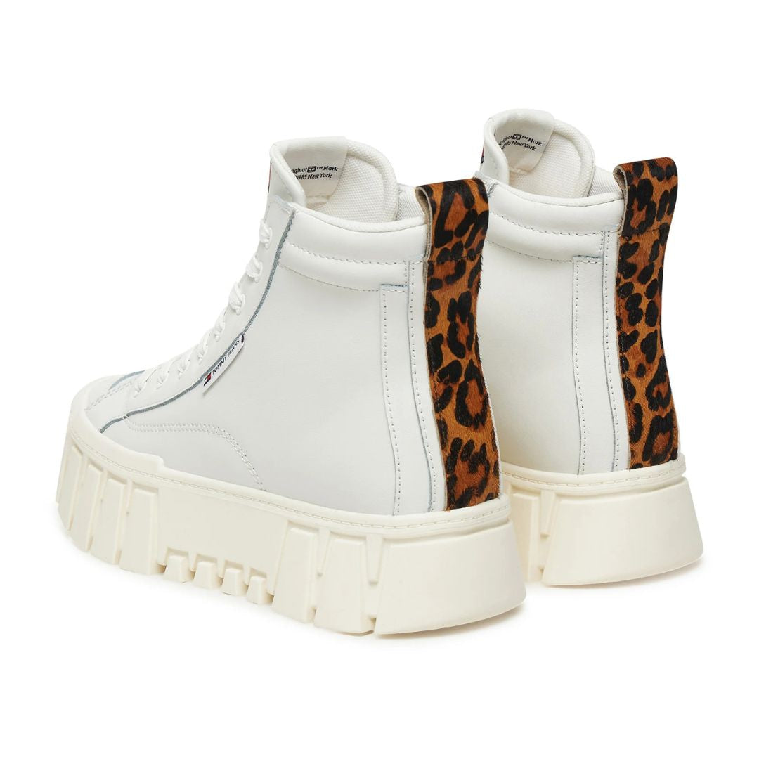 Tommy Jeans TJW Vulc Flatform Mc Mix Media Sneakers EN0EN02858-WHTFUR